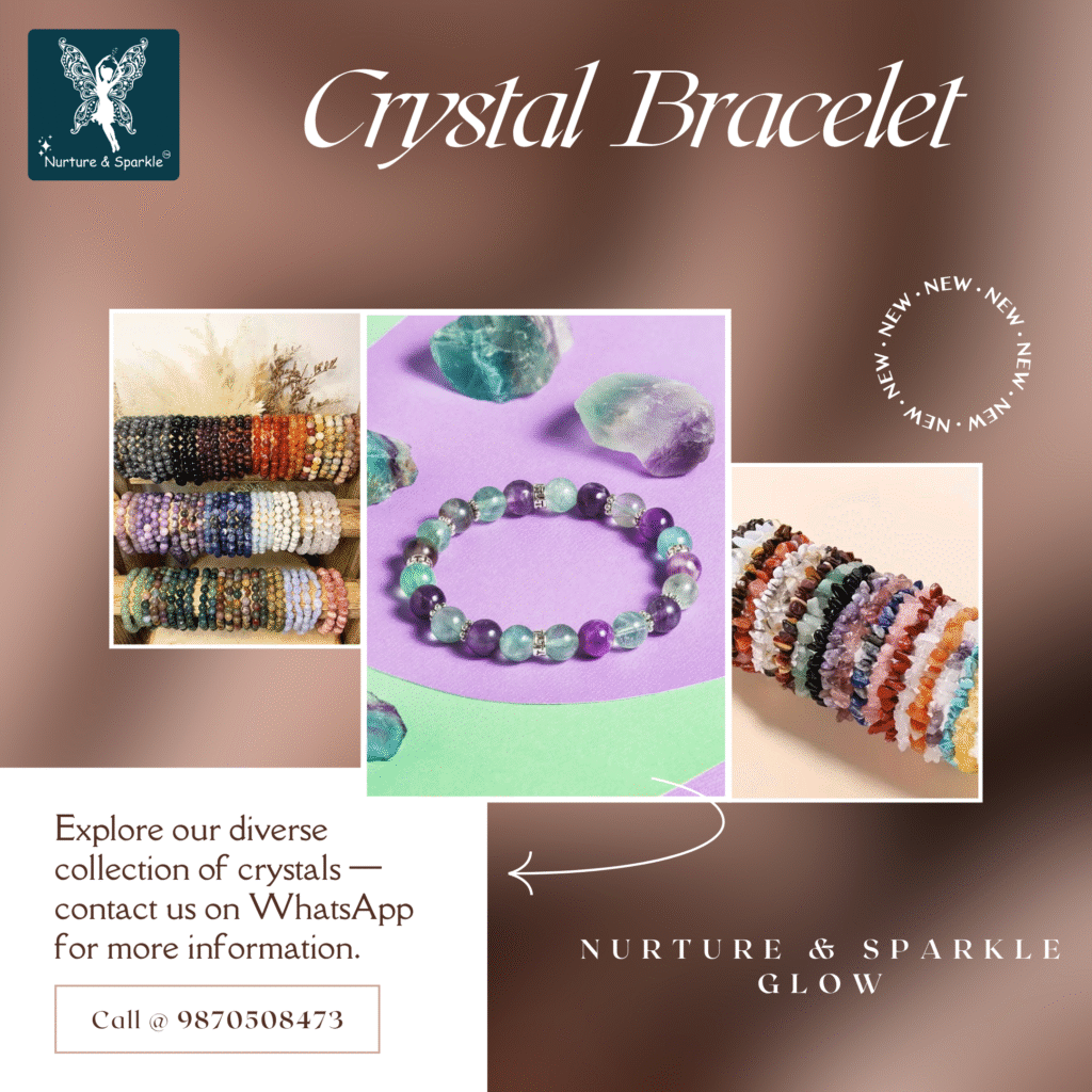 Light coded crystal bead bracelet
